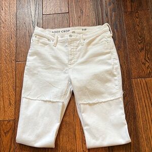 EUC J Crew Factory white denim jeans